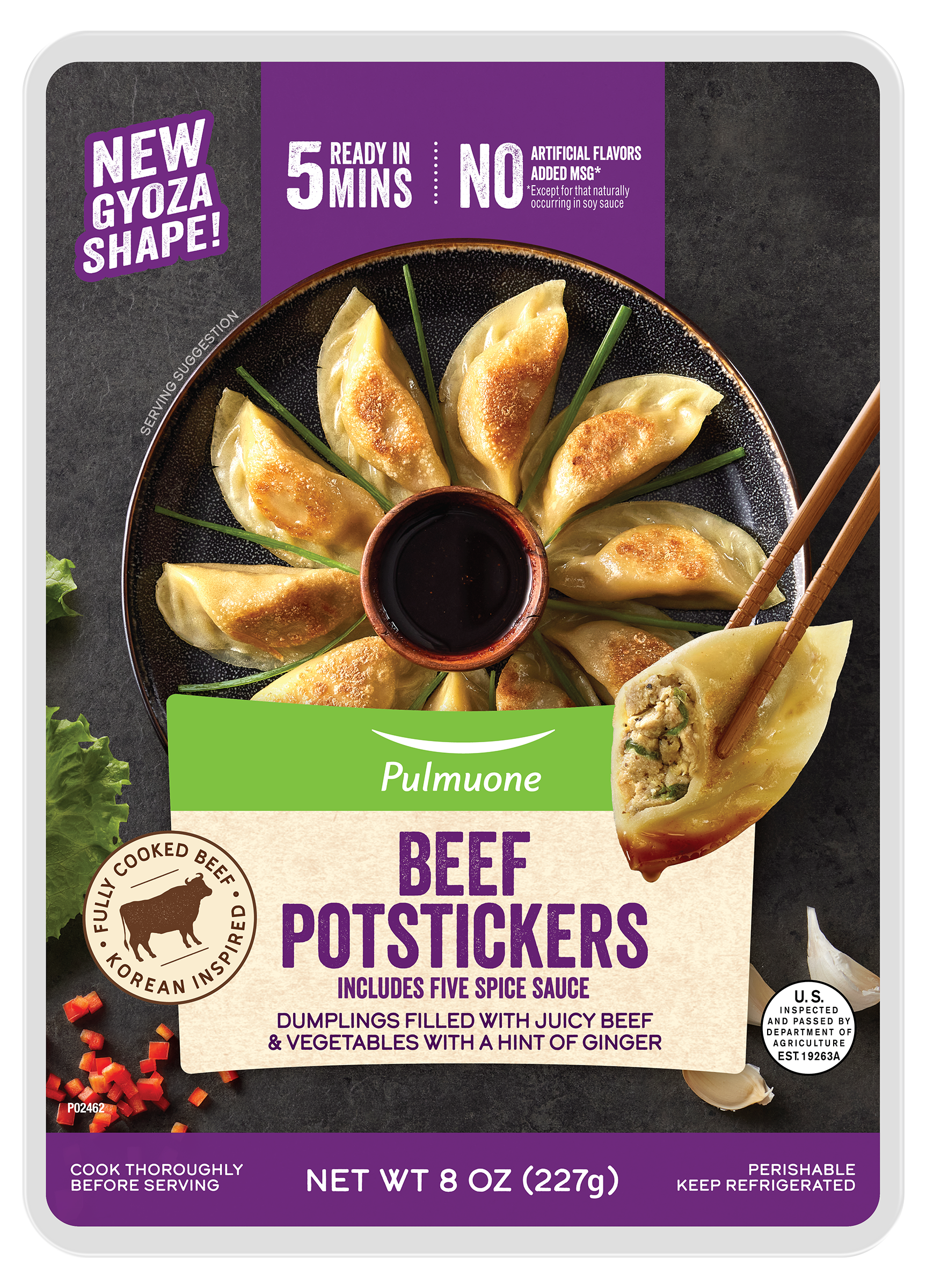 Pulmuone Beef Potstickers package