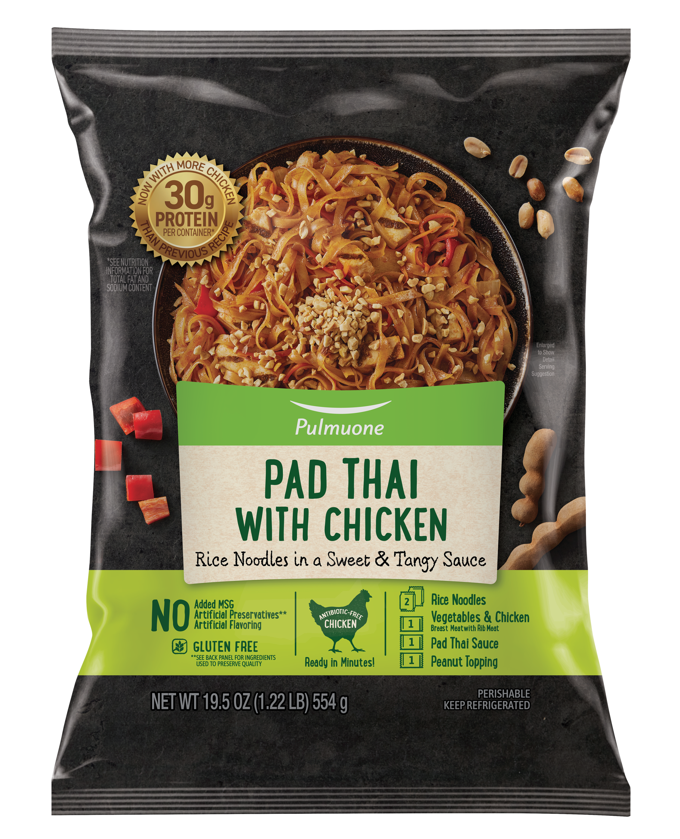 Pulmuone Pad Thai with Chicken package