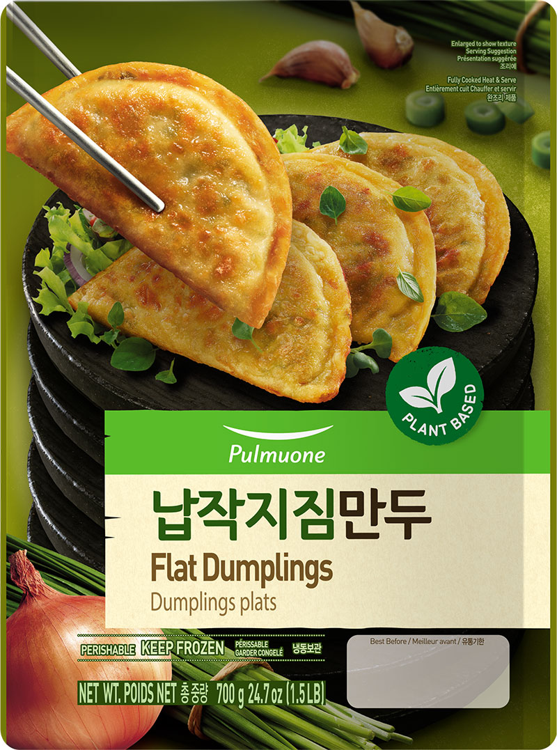 Pulmuone Flat Dumplings package