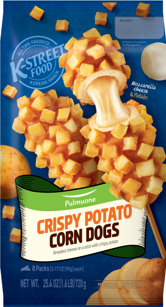 Pulmuone Crispy Potato Corn Dogs package