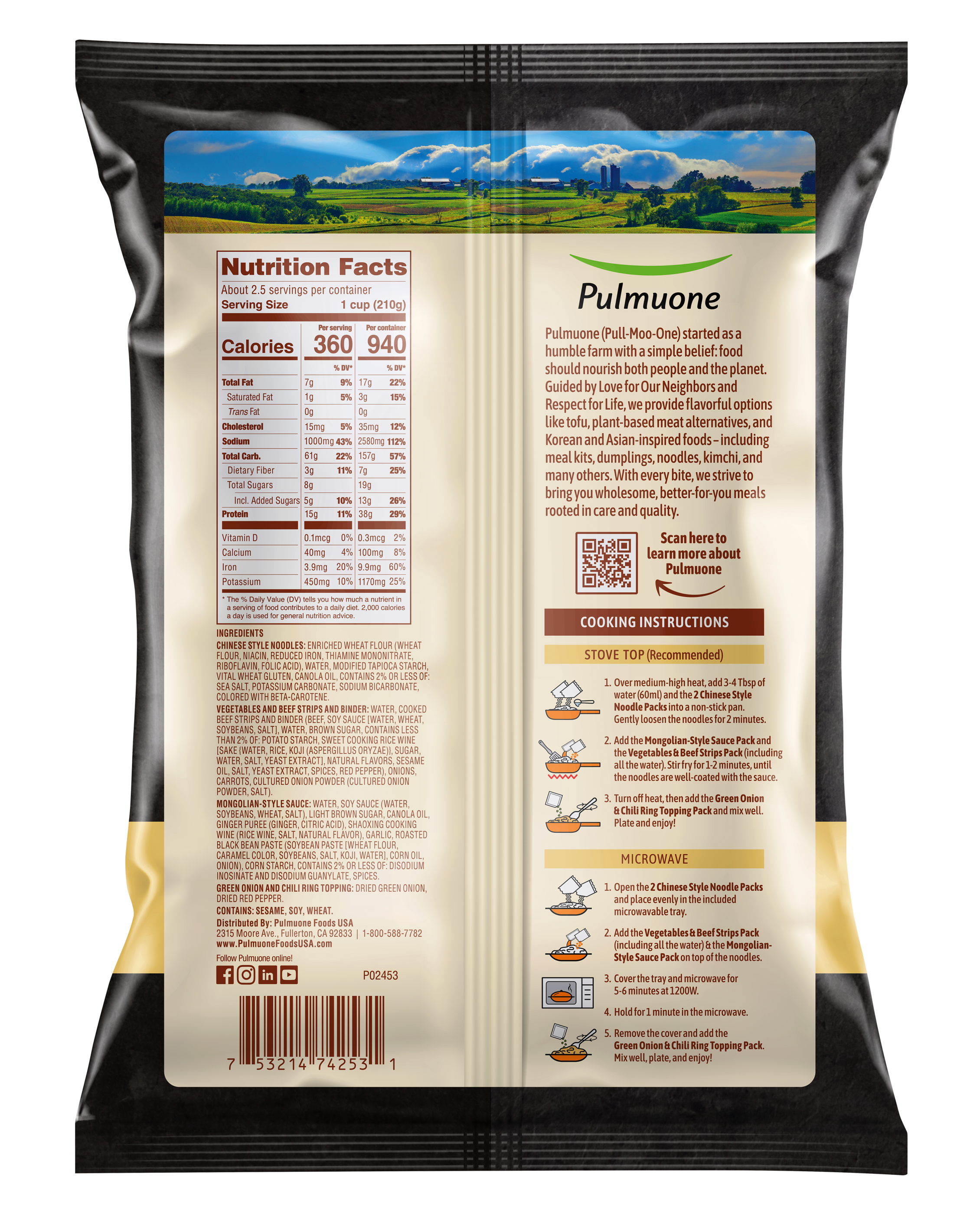 Mongolian Beef Stir Fry Packaging